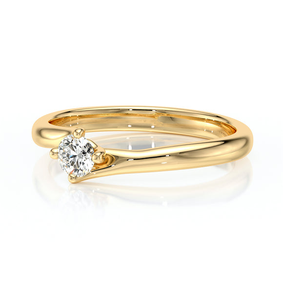 Solitaire diamant Lune de Miel - 3