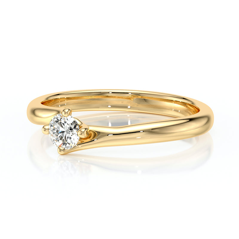 Solitaire diamant Lune de Miel - 3