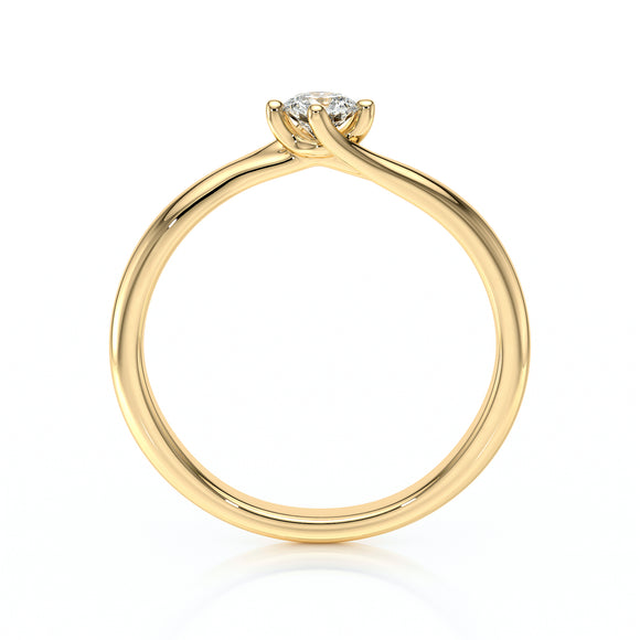 Solitaire diamant Lune de Miel - 3