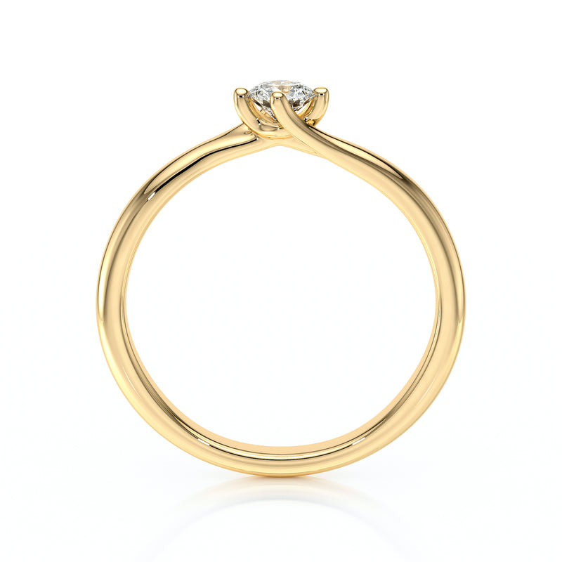 Solitaire diamant Lune de Miel - 3