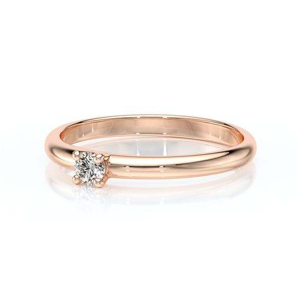 Solitaire saphir Lune de Miel - 4