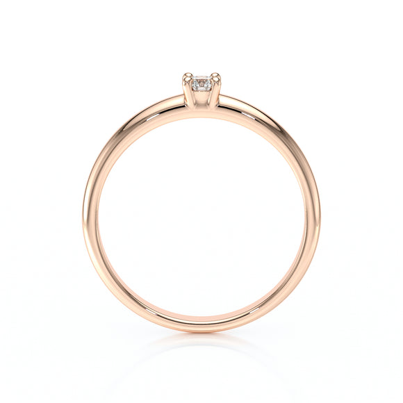 Solitaire saphir Lune de Miel - 4