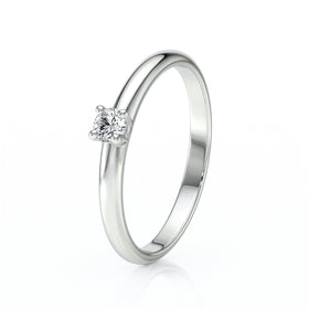 Solitaire diamant Lune de Miel - 4