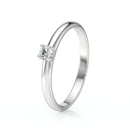 Solitaire diamant Lune de Miel - 4