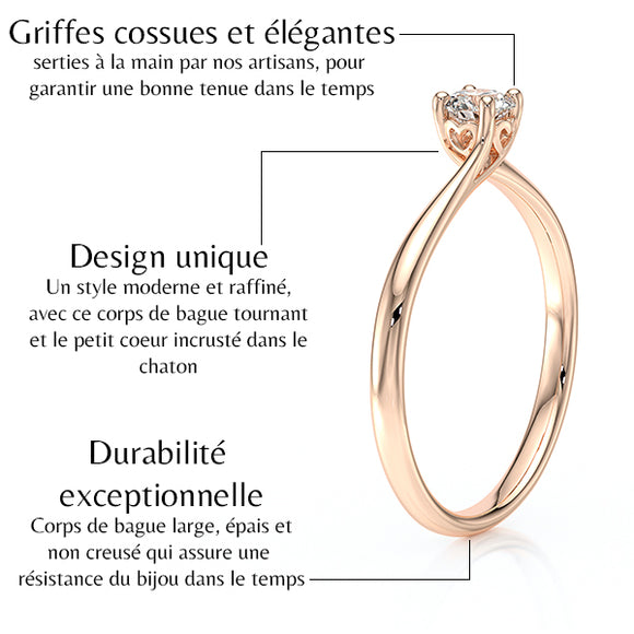 Solitaire saphir Mon Cœur - 1