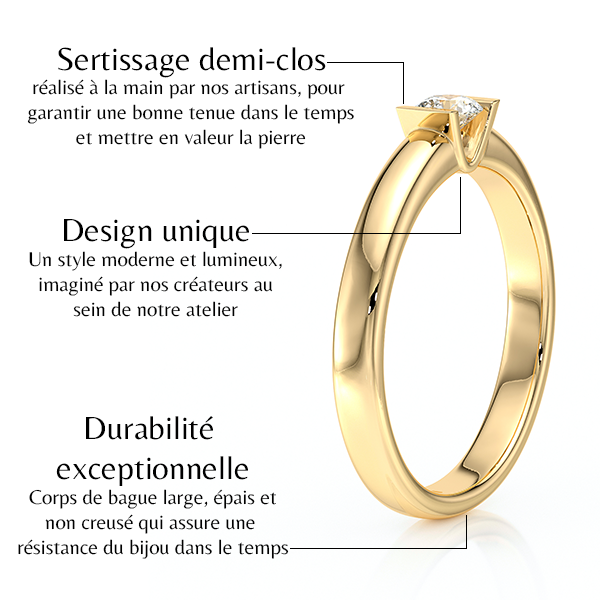Solitaire diamant Pour Toujours - 2