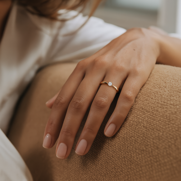 Solitaire rubis Premier Amour – 1