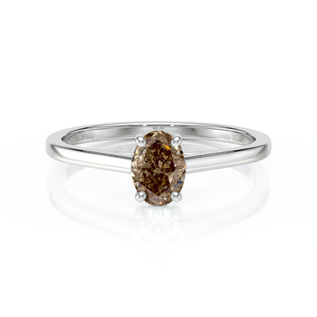 Solitaire diamant chocolat Une Promesse – 2