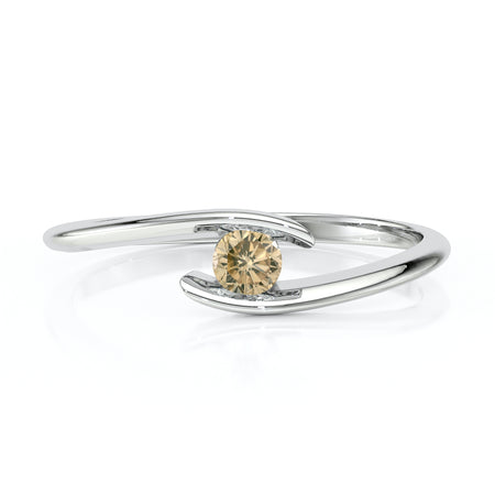 Solitaire diamant cognac Etincelle d’Amour - 5