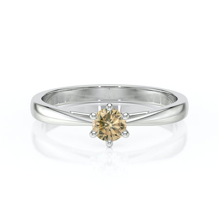 Solitaire diamant cognac Premier Amour – 1