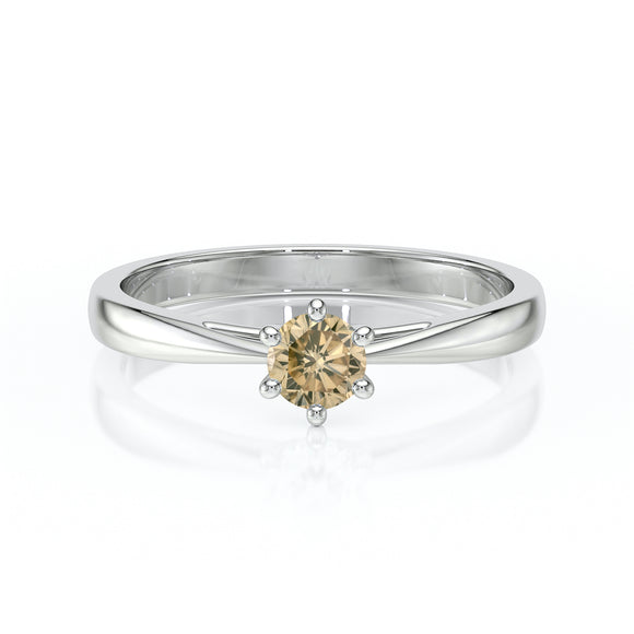 Solitaire diamant cognac Premier Amour – 1