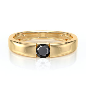 Solitaire diamant noir Pour Toujours - 3