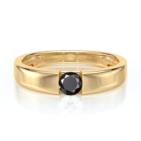 Solitaire diamant noir Pour Toujours - 3