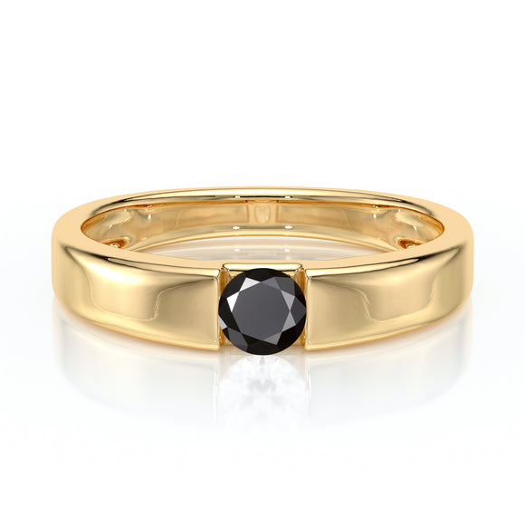 Solitaire diamant noir Pour Toujours - 3