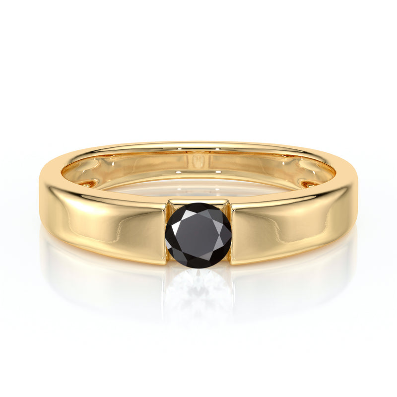 Solitaire diamant noir Pour Toujours - 3