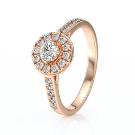 Bague entourage diamant Pour la Vie - 4