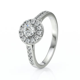 Bague entourage diamant Pour la Vie - 4
