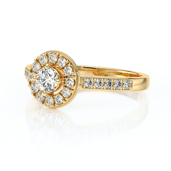 Bague entourage saphir et diamant Pour la Vie - 4