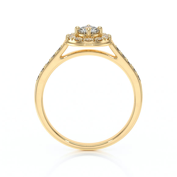 Bague entourage saphir et diamant Pour la Vie - 4