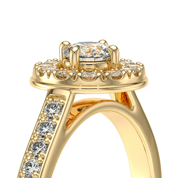 Bague entourage saphir et diamant Pour la Vie - 4