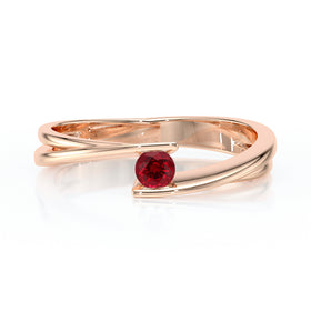 Solitaire rubis Etincelle d’Amour - 2