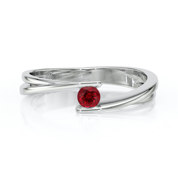 Solitaire rubis Etincelle d’Amour - 2