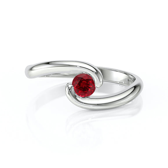 Solitaire rubis Etincelle d’Amour - 3