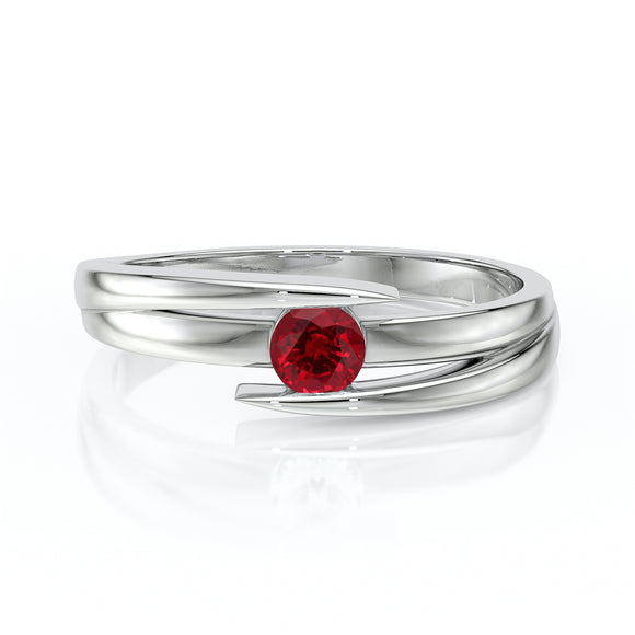 Solitaire rubis Etincelle d’Amour - 4