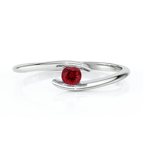 Solitaire rubis Etincelle d’Amour - 5