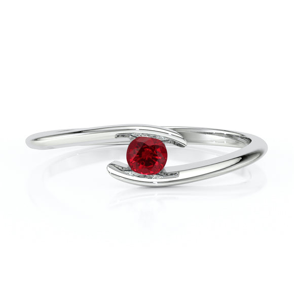 Solitaire rubis Etincelle d’Amour - 5