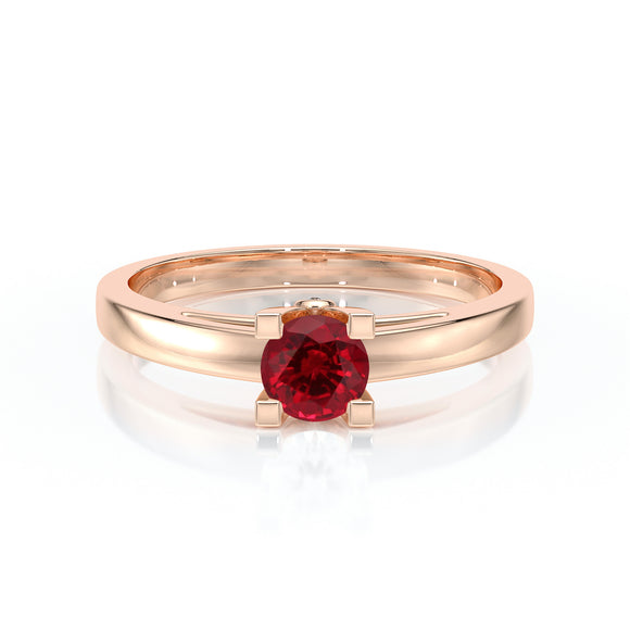 Solitaire rubis Lune de Miel - 10