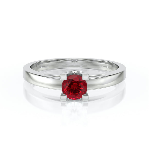 Solitaire rubis Lune de Miel - 10