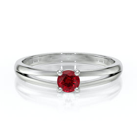 Solitaire rubis Lune de Miel - 14