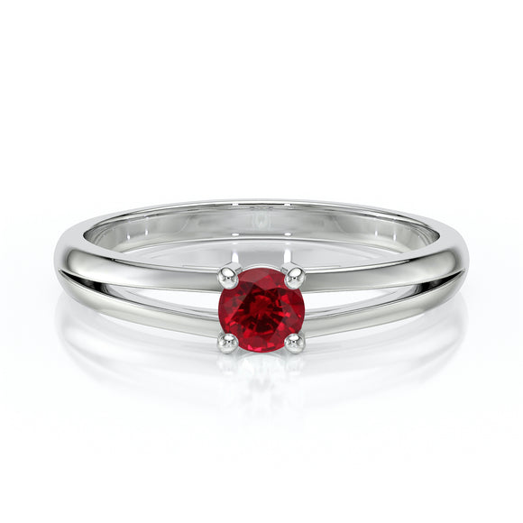 Solitaire rubis Lune de Miel - 14