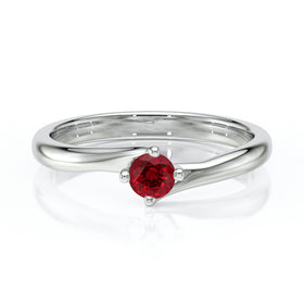 Solitaire rubis Lune de Miel - 3