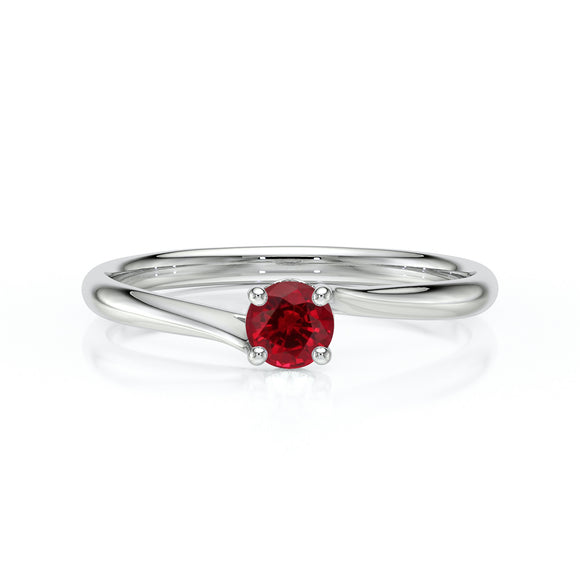Solitaire rubis Mon Cœur - 1