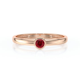 Solitaire rubis Nuit de Noces - 1