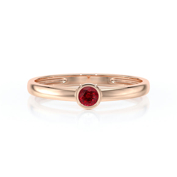 Solitaire rubis Nuit de Noces - 1