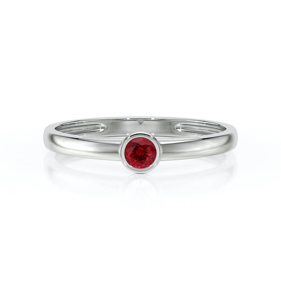Solitaire rubis Nuit de Noces - 1