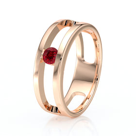 Solitaire rubis Pour Toujours - 5