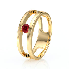 Solitaire rubis Pour Toujours - 5