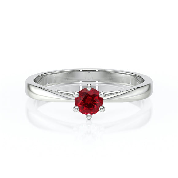 Solitaire rubis Premier Amour – 1