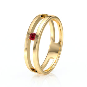 Solitaire rubis Pour Toujours - 1