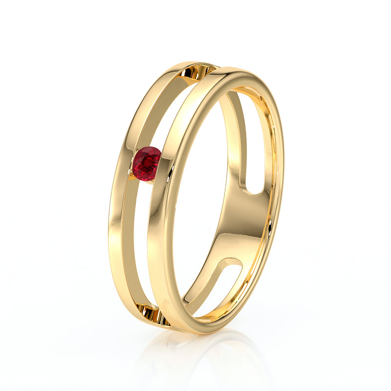 Solitaire rubis Pour Toujours - 1