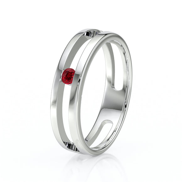 Solitaire rubis Pour Toujours - 1