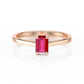 Solitaire rubis Une Promesse – 3