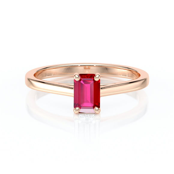 Solitaire rubis Une Promesse – 3