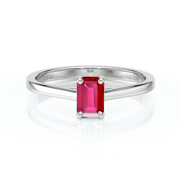 Solitaire rubis Une Promesse – 3