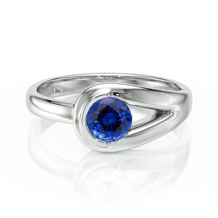 Solitaire saphir Amour de Minuit - 3