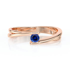 Solitaire saphir Etincelle d’Amour - 2
